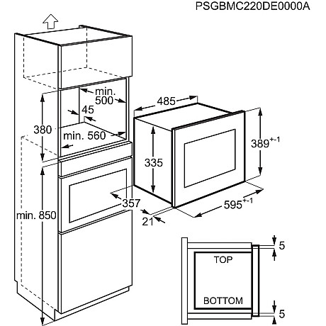 Electrolux - EMS4253TBX Rostfri, 25 l, Grillfunktion