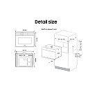 Samsung - NQ5B6753CAK/U1, Svart, Bespoke, Air fryer, 50 liter,Wifi - Outlet Samsung - NQ5B6753CAK/U1, Svart, Bespoke, Air fryer, 50 liter,Wifi - Outlet