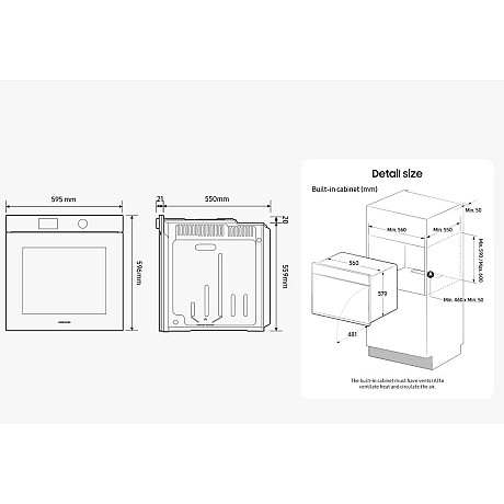 Samsung - NV7B7997AAK/U1 - Series 7 med AI Pro Cooking - Outlet