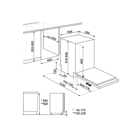 Smeg - STL362DQ - AutoOpenDry, Toppkorg - Outlet