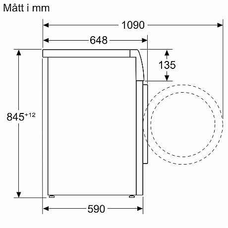 Bosch - WGB244A0SN - Serie 8 - Outletprodukt med skönhetsfel