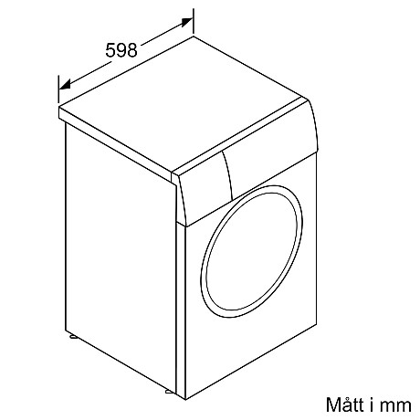 Bosch - WGB244A0SN - Serie 8 - Outletprodukt med skönhetsfel