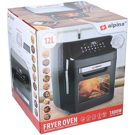 Alpina - Air fryer ugn 12l
