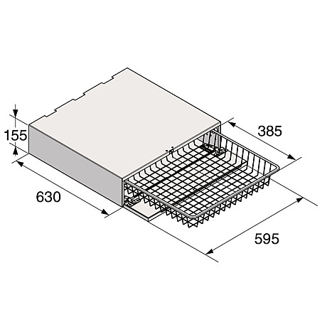 Asko - HB150W Utdragbar tvättkorg - Vit