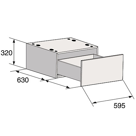 Asko - HP320G Sockellåda - Svart