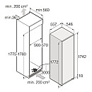 Asko - RBF276DND1 - Integrerad, Vit & NoFrost teknik