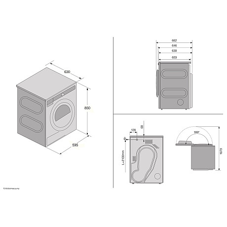 Asko - T709HUG - Svart, Värmepump, Skonsam klädvård med WIFI