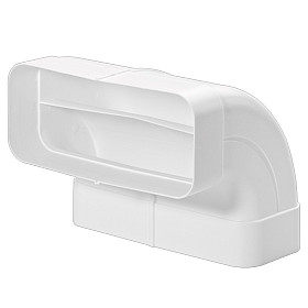 Tillbehör till häll/fläkt Asko - 90° vertikal böj, Naber, vit