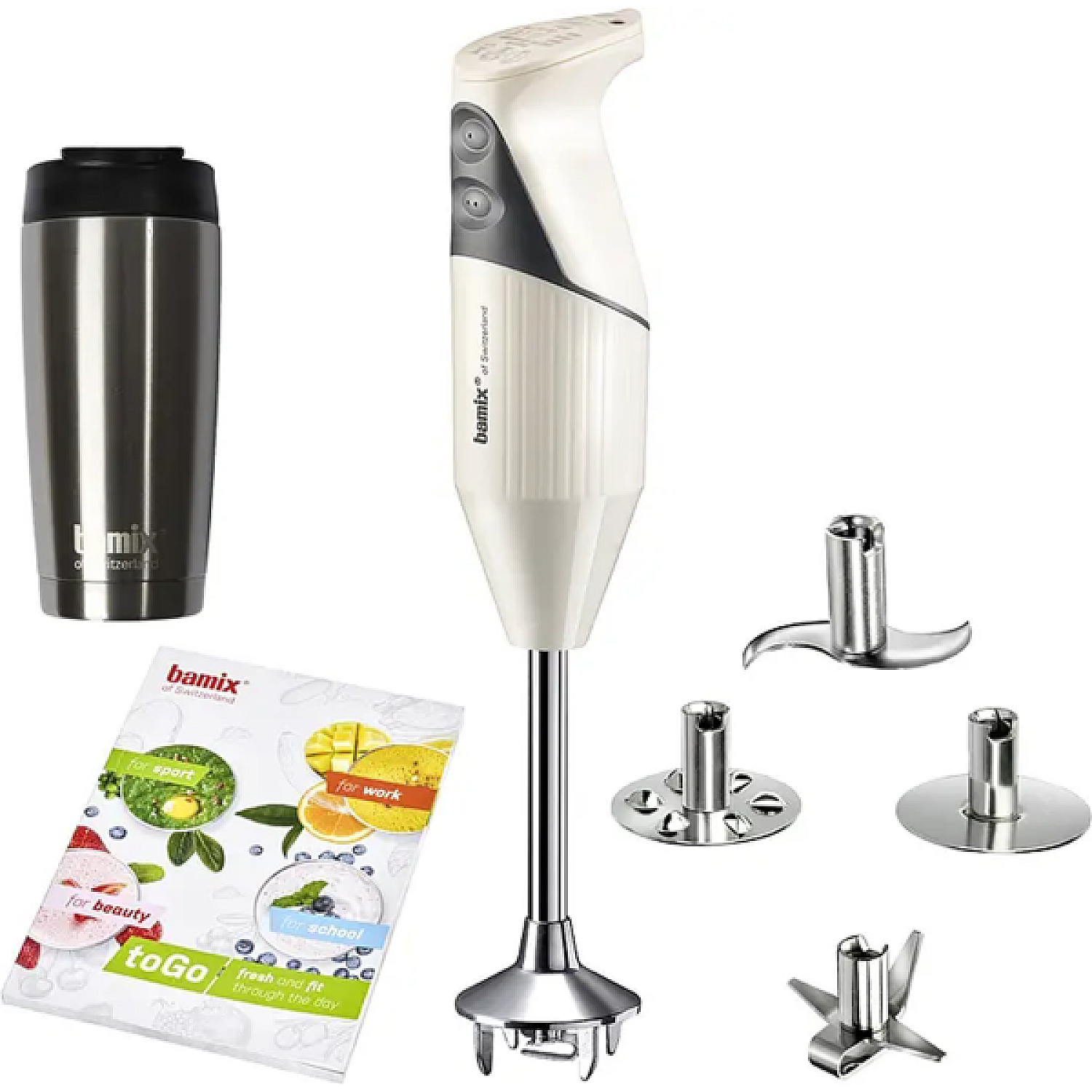 Bamix stavmixer to go d200 creme