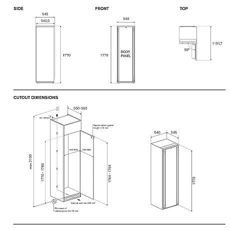 Bertazzoni - FRZ603UBNPTC/20
