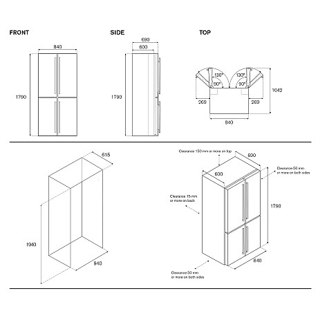 Bertazzoni - RCD84F4FXNC - med Master handtag