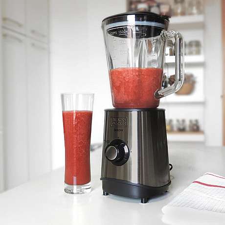 Black+Decker - ES9120020B Blender 1,5L 800W, Borstat stål