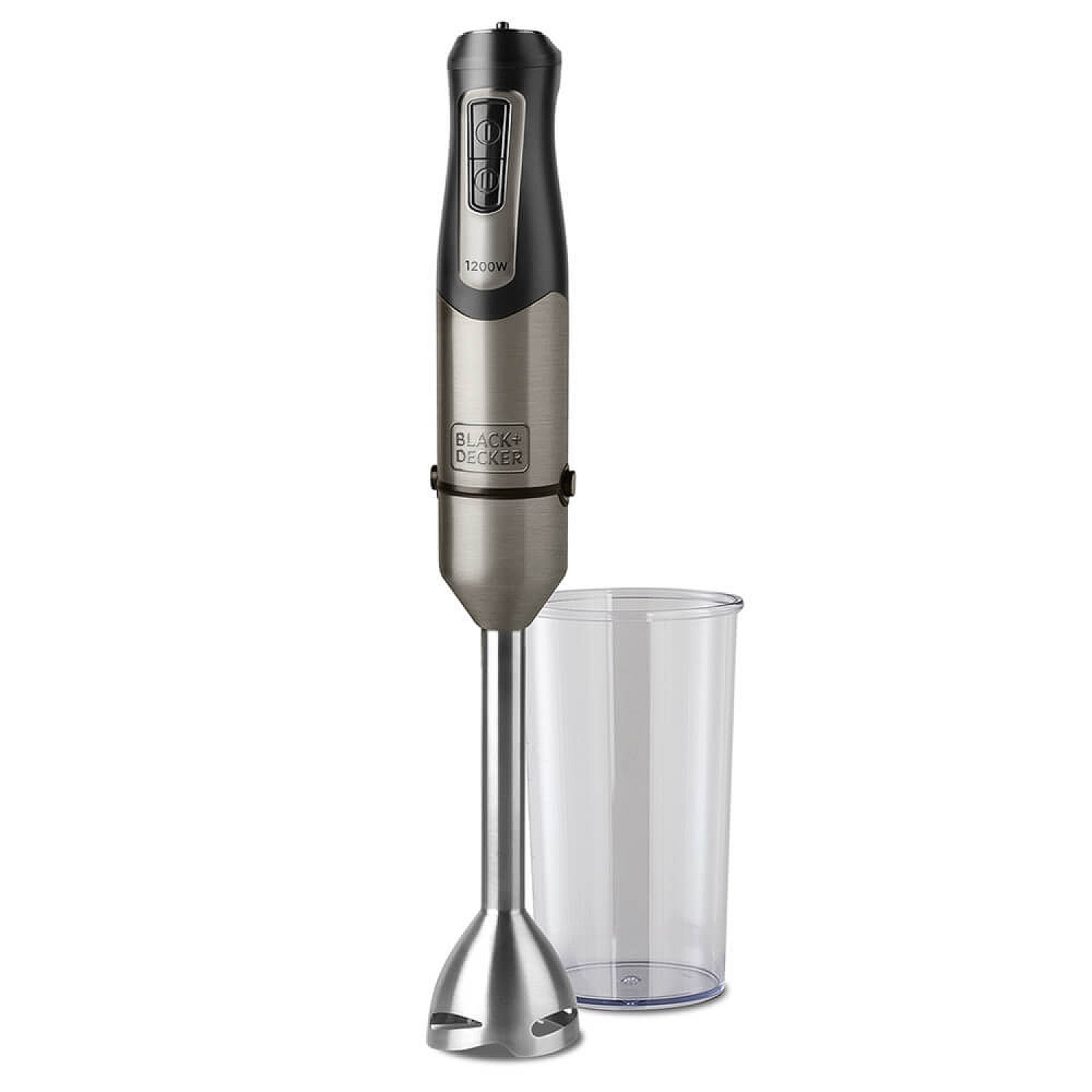 Black+decker stavmixer stavmixer 1200w, borstad st&aring;l