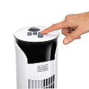 Black+Decker - Pelarfläkt Vit 81cm 45W