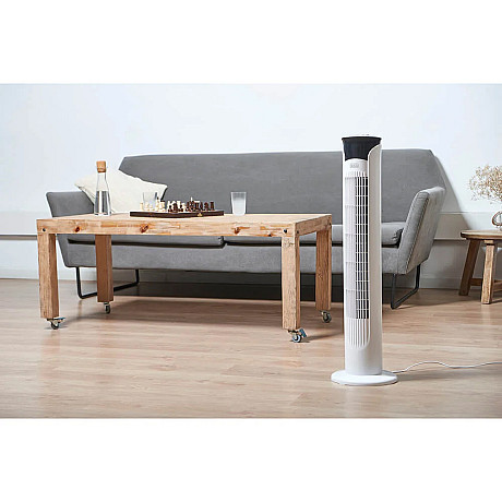 Black+Decker - Pelarfläkt Vit 81cm 45W