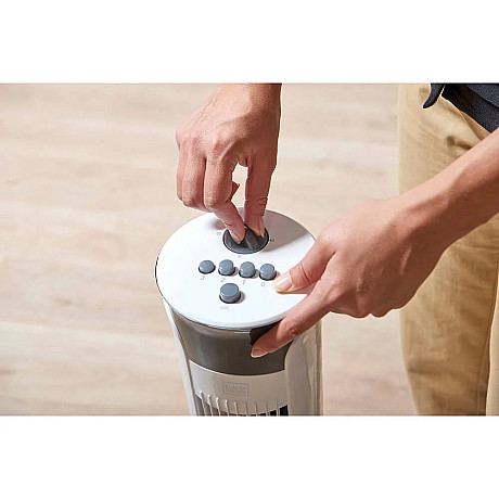 Black+Decker - Pelarfläkt Vit 81cm 45W