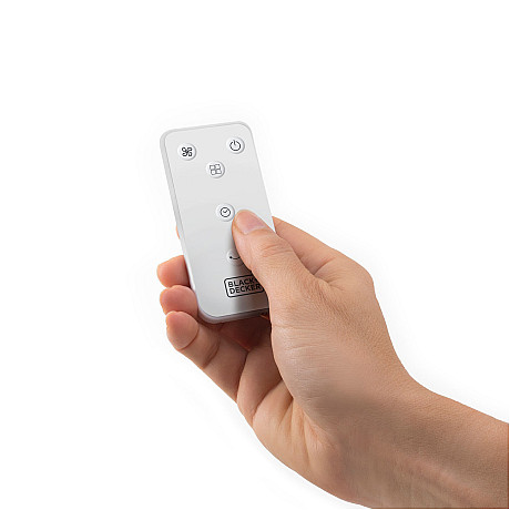 Black+Decker - Golvfläkt 5 Blad Vit 50W