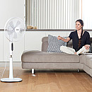 Black+Decker - Golvfläkt 5 Blad Vit 50W