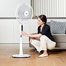 Black+Decker - Golvfläkt 5 Blad Vit 50W