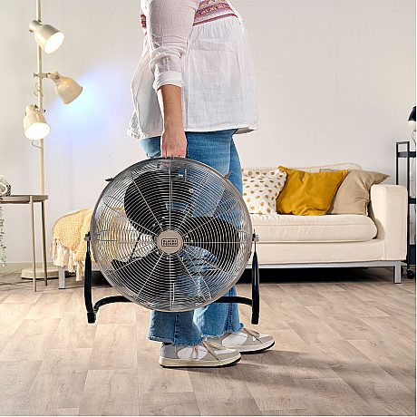 Black+Decker - Golvfläkt 3 Blad Svart 120W