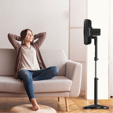 Black+Decker - Golvfläkt 5 Blad Svart 50W