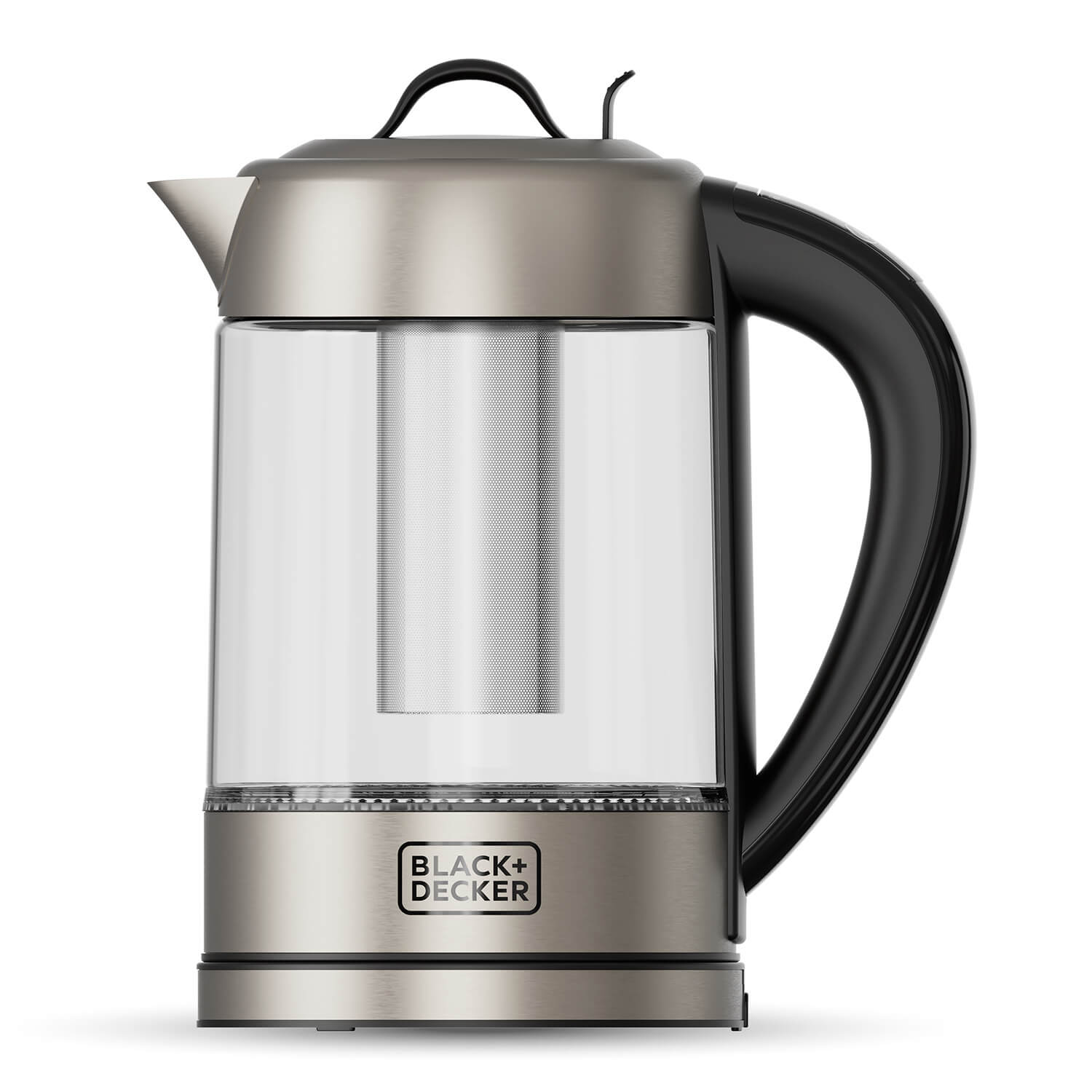 Black+decker vattenkokare vattenkokare i glas med t&eacute;-filter 1,7l