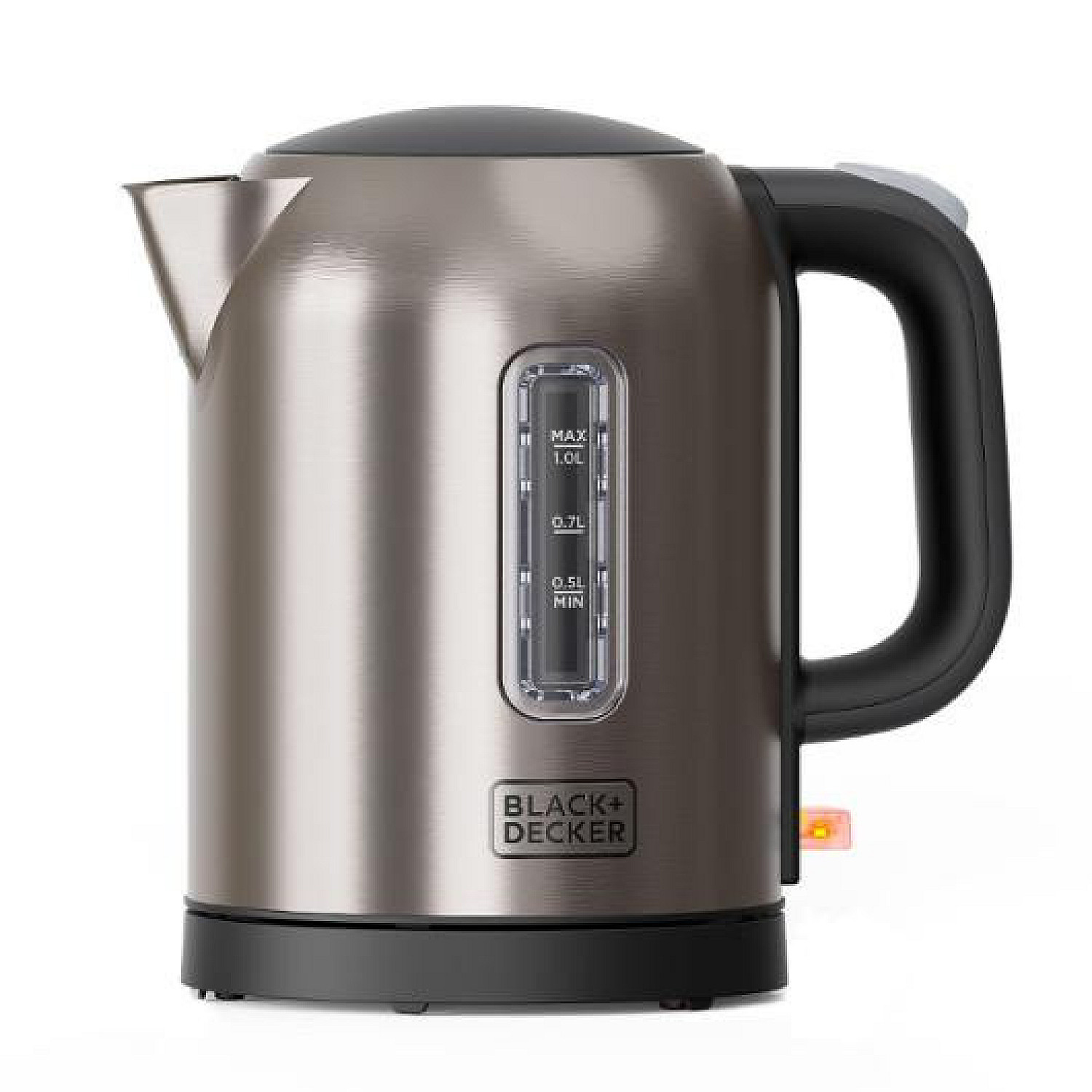 Black+decker vattenkokare vattenkokare 1l 2200w, borstat st&aring;l