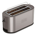 Black+Decker - Rostfri - 2 Skivor, 1500 W, Extra Stora Slitsar Black+Decker - Rostfri - 2 Skivor, 1500 W, Extra Stora Slitsar