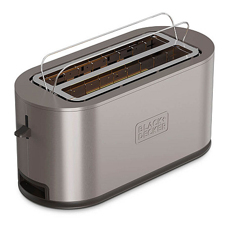 Black+Decker - Rostfri - 2 Skivor, 1500 W, Extra Stora Slitsar