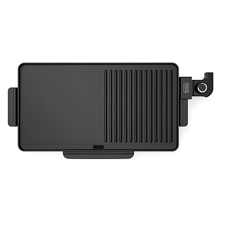 Black+Decker - ES9680080B Bordsgrill Platt 2200W, Svart