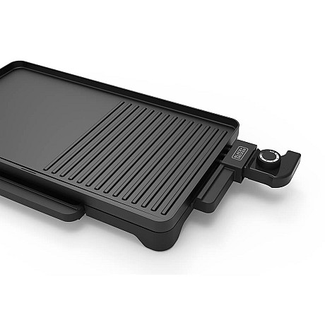 Black+Decker - ES9680080B Bordsgrill Platt 2200W, Svart