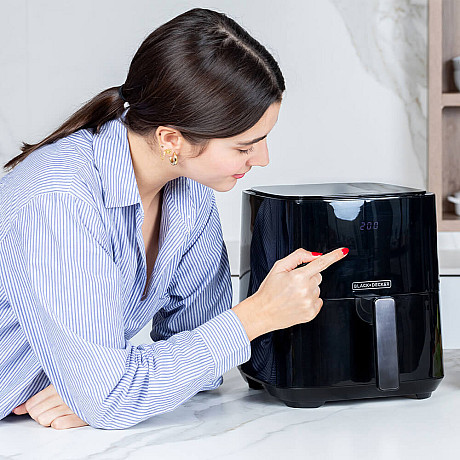 Black+Decker - ES9730080B Airfryer 1450W 5L, Svart