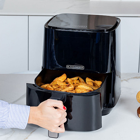 Black+Decker - ES9730080B Airfryer 1450W 5L, Svart