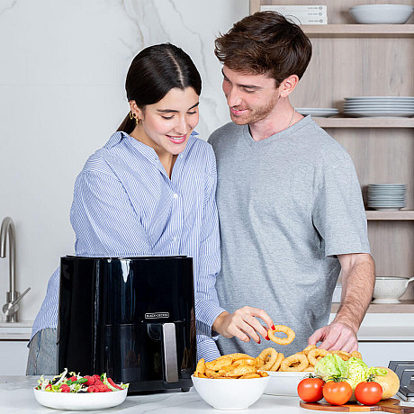 Black+Decker - ES9730080B Airfryer 1450W 5L, Svart
