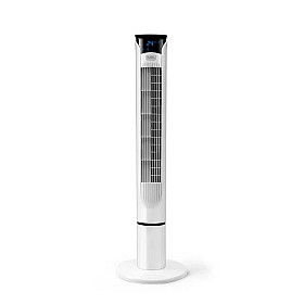 Kalluftsfläkt Black+Decker - Pelarfläkt Vit 102cm 45W