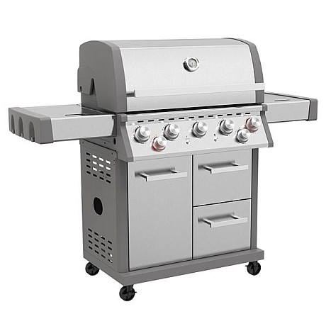 Bluegaz - X502 - Gasolgrill med 5 brännare och extra sizzle burner