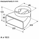 Bosch - B1ZZ9VEDU0 - För kanalventilation av häll