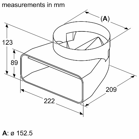 Bosch - B1ZZ9VEDU0 - För kanalventilation av häll