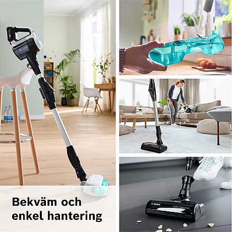 Bosch - BCS71HYG2 - Unlimited 7 ProHygienic Aqua med mopp, vit