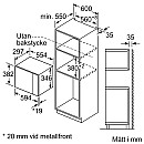 Bosch - BFL524MS0, autopilot, rostfri, lätt att rengöra