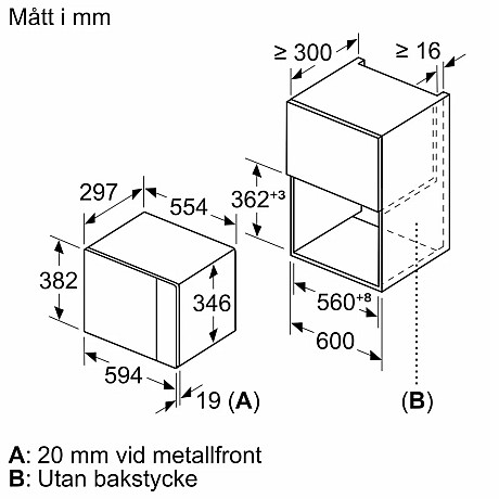 Bosch - BFL524MS0, autopilot, rostfri, lätt att rengöra
