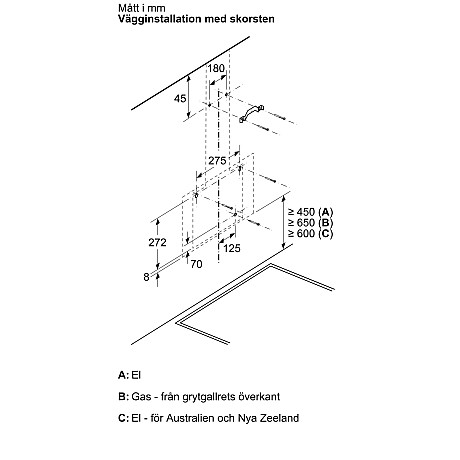 Bosch - DWK87PN61 - Serie 6, Svart glas, Bredd 80 cm