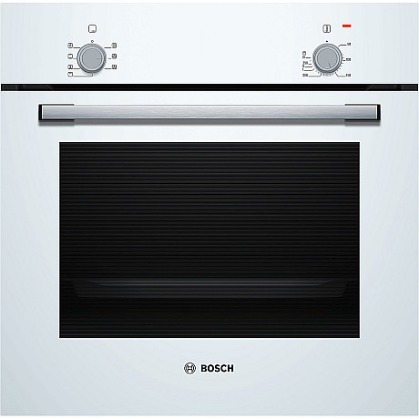 Bosch - HBF010BV1S + BFL520MW0 - Vit, ugn varmluft, mikro 800 W