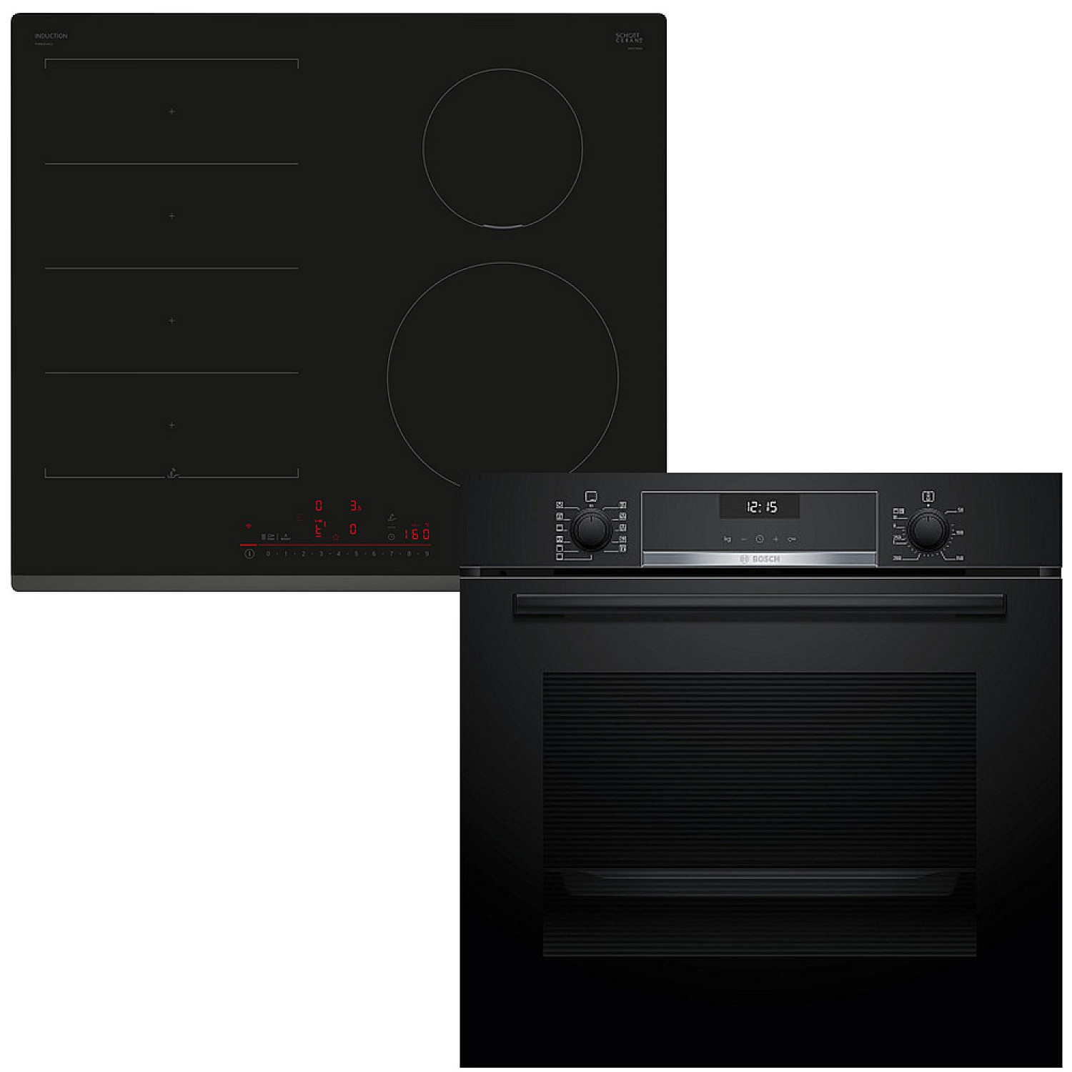 Bosch ugn och h&auml;ll hbg537fb4-pix631hc1e - serie 6, flexinduction & stektermometer