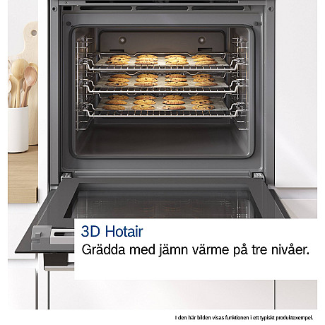 Bosch - HRG572ES3 - Rostfri Serie 4, Ångfunktion