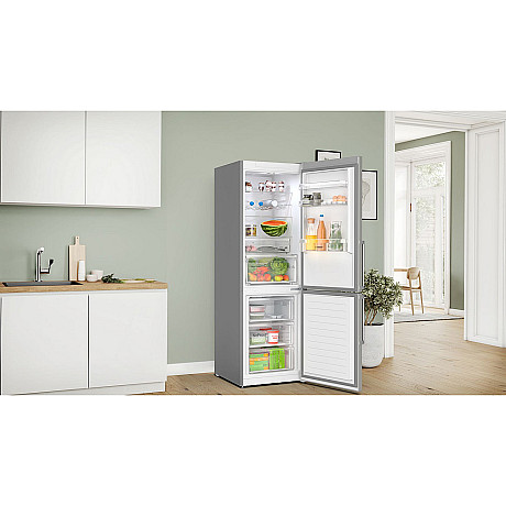 Bosch - 2st KGN367ICT - Serie 4, 186cm, otroligt tysta, rostfria