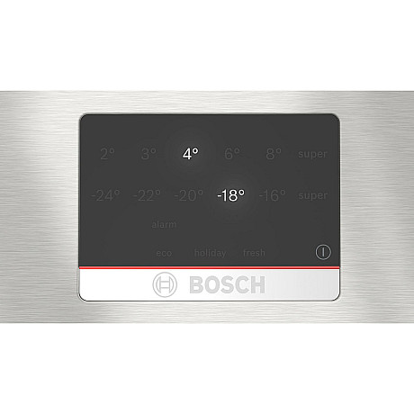 Bosch - 2st KGN367ICT - Serie 4, 186cm, otroligt tysta, rostfria