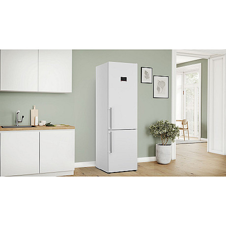 Bosch - 2st KGN397WCT - Serie 4, 203cm, otroligt tysta, vita