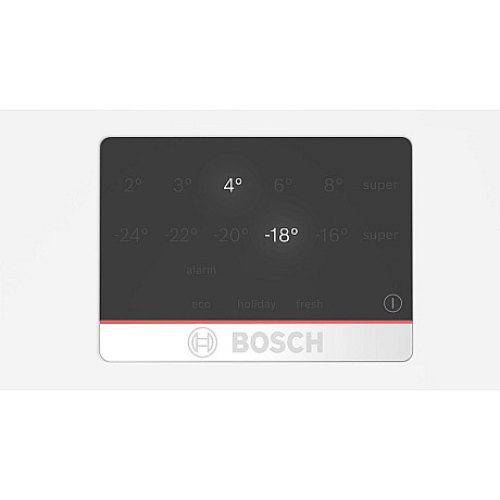 Bosch - 2st KGN397WCT - Serie 4, 203cm, otroligt tysta, vita