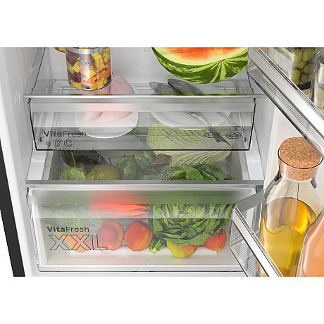 Bosch - 2st KGN39VXCT - Serie 4, 203cm, otroligt tysta, black steel